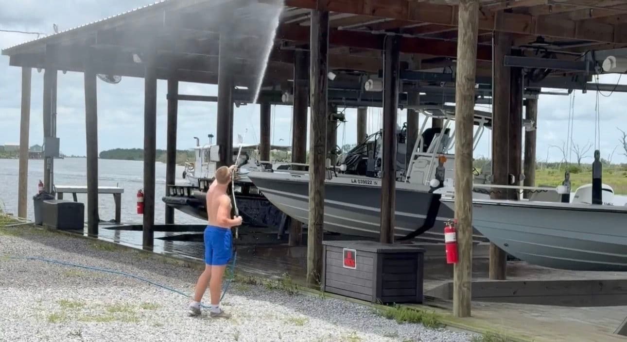 Camp Washing and Boat Dock Cleanup Before Summer Hits image